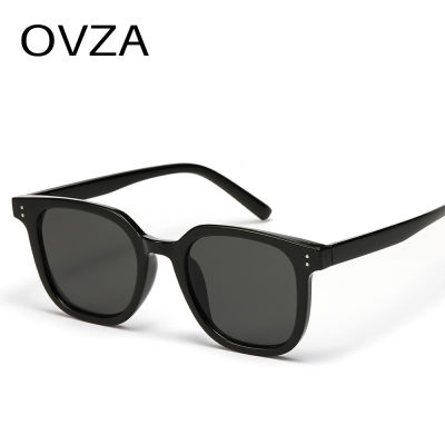 OVZA แว่นกันแดดทรงสี่เหลี่ยมแฟชั่นของผู้ชายสีส้มแว่นกันแดดสำหรับผู้หญิงกรอบสี่เหลี่ยมแบบคลาสสิกคุณภาพสูง S5099