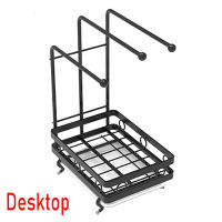 Kitchen Storage Stand Sink Rag Sponge Drainer Rack Wall Mounted Iron Drainer Organizer Holder Kitchen Accessorie