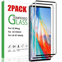 กระจกนิรภัยฟิล์มสำหรับ LG Wing/กำมะหยี่/G7 ThinQ CLEAR Screen Protector 3D โค้ง Anti-Scratch แก้วสำหรับ LG Wing 5G-hdfssaa