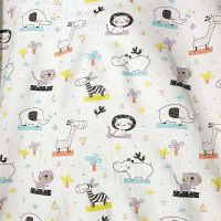 PUL Combed knitted cotton cloth baby cartoon printed pillowcase fabric Baby underwear T-shirt pure cotton fabric baby diaper pad