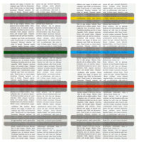 8pieces Colorful Plastic Trackers Dyslexia School Children Teacher Focus Reading Guide Strips Highlight Bookmarks