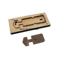 Japan steel blade dies Cutter Mini IC ID card holder for DIY leather craft key ring knife mould die cut hand punch tool 45x68mm