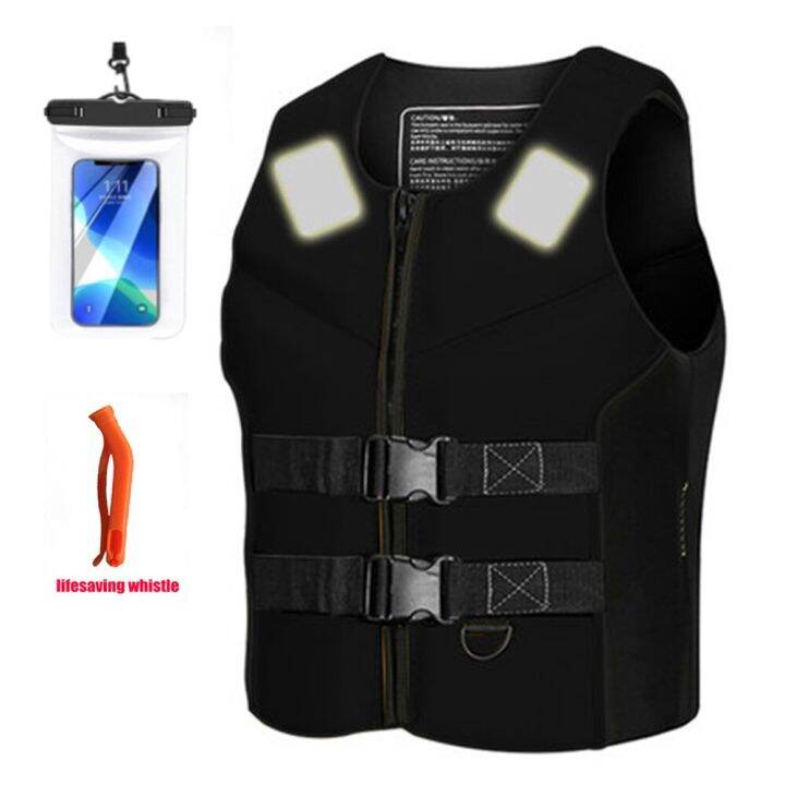 new-water-sports-adult-lifejacket-neoprene-swimming-floating-jacket-professional-surfing-fishing-safety-reflective-lifejacket-life-jackets