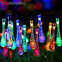 LIZHOUMIL ไฟ30สาย Led พลังงานแสงอาทิตย์กลางแจ้ง,มี8โหมดระเบียงสวนลานปาร์ตี้