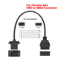 OBD2 Connector Adapter For Chrysl 6pin OBD to OBD2 16Pin For Chrysler OBD 2 OBD2 Car Diagnostic Auto Tool Car Extension Cable