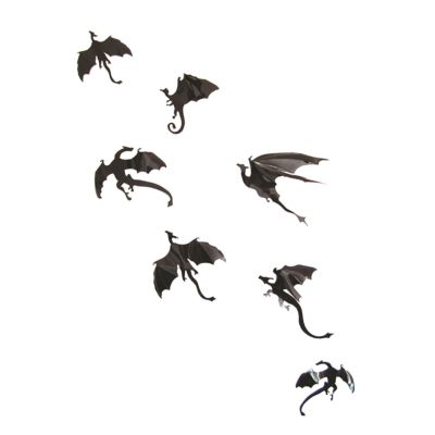 【CC】▫✥✿  7pcs Wall Stickers Bat Decal for Supplies ( )