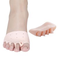 ซิลิโคน Bunion Toe Corrector นุ่มยืดหยุ่น 5 หลุม Toe Separator สำหรับกลางวันและกลางคืน