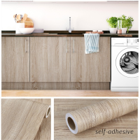 Wood Grain Peel and Stick Wallpaper Self Adhesive Classic Removable Contact Paper Plank for Countertop Wardrobe Vinyl Film Roll