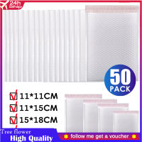 10/30/50PCS สีขาวฟองโฟมซองจดหมายกระเป๋า Self Seal Mailers เบาะการจัดส่งแพคเกจกันกระแทกกันน้ำ Bubble Mailing กระเป๋า