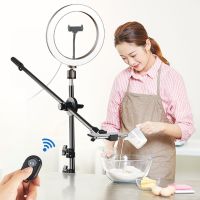 Photography Led Video Ring Light Circle Fill Lighting Camera Photo Studio Phone Selfie Lamp With Tripod Stand Boom Arm Youtube