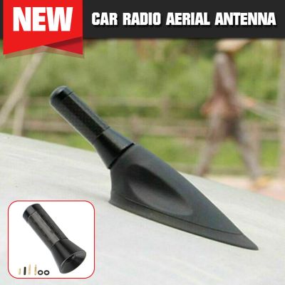 Car Roof Shark Fin Decorative Aerial Antenna Cover Sticker Base Roof Carbon Fiber Style FM/AM Signal For Car Safety