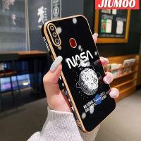 JIUMOO เคส A20s ปลอกสำหรับ Samsung Galaxy ลายท้องฟ้าใหม่พื้นผิวขอบสี่เหลี่ยมแบบนิ่มซิลิกาเจลกันกระแทกเคสมือถือรวมทุกเลนส์กล้องถ่ายรูปฝาครอบป้องกัน