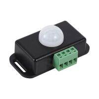 12 V 24V Mini PIR Motion สวิตช์ตรวจจับเซ็นเซอร์สำหรับแถบไฟ LED Ruban เทปไฟ SMD 5050 3528เครื่องตรวจจับอินฟราเรด6A 12โวลต์24โวลต์