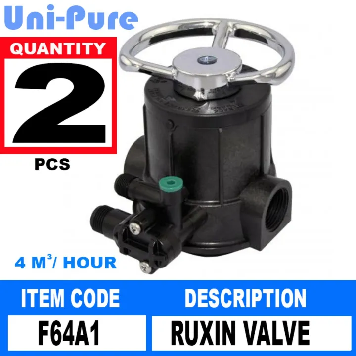 2 PCS UniPure Runxin Multifunctional Flow Control Valve for Water