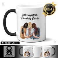 Sister Magic Mug or White Mug Sister by Birth Friend by Choice Design