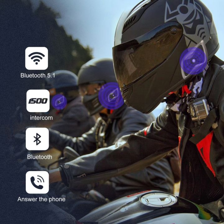 t6บวกหูฟังอินเตอร์โฟนมอเตอร์ไซด์-bt5-1หูฟังสำหรับติดหมวกกันน็อคจักรยานยนต์รองรับหลายคนอินเตอร์คอมแบบเรียลไทม์สำหรับผู้ขับขี่