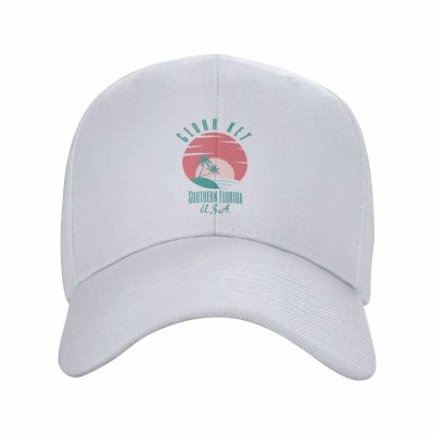 Eighties Cedar Southern Florida Text- Vacation / Beach Cap Baseball cap womens beach outlet Mens