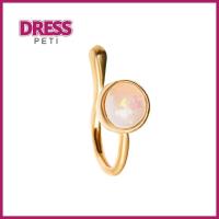 PETI DRESS เซอร์คอน ที่ปิดจมูก ทองแดงทองแดง แผ่นชุบทอง คลิปหนีบจมูก ของใหม่ ผีเสื้อรูปผีเสื้อ แหวนจมูกแบบหนีบ สำหรับผู้หญิง