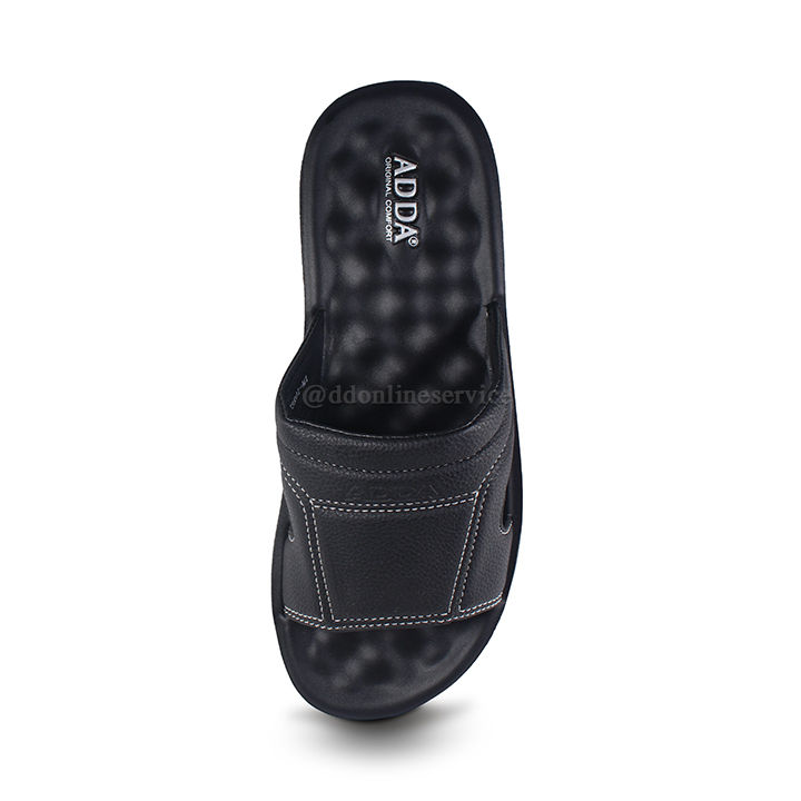 รองเท้าแตะชาย-adda-73r01-รองเท้าแบรนด์adda-รองเท้าแตะ-รองเท้าแตะสวม-รองเท้าแตะชาย-สีดำ-สีน้ำตาลอ่อน-สีน้ำตาลเข็ม