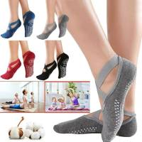 Women Yoga Sports Ballet Socks Non Slip Grips Sockings Dance Gym Fitness Socks
