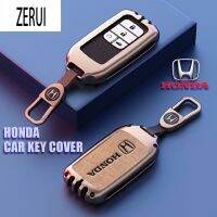 ZR สำหรับ Honda สังกะสีอัลลอยด์ฝาครอบกุญแจรถรีโมทคอนโทรล Key Holder เหมาะสำหรับ Civic City Jazz Brio BRV Accord อุปกรณ์เสริม