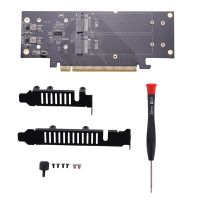 JEYI IHyper M.2 X16 TO 4X NVME PCIE3.0 GEN3 X16 TO 4XNVME RAID CARD PCI-E VROC CARD RAID Hyper M.2X16 M2X16 4X X4 NVMEx4 RAID