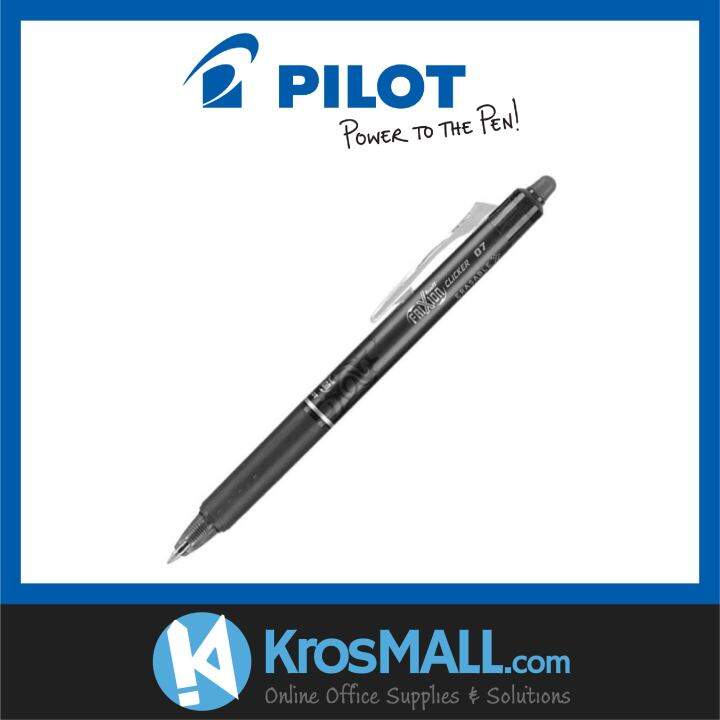 Pilot Ball Clicker Erasable Gel Ink Pens Black