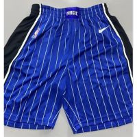 Hot Pressed Nba Orlando Magic Blue Stripe Basketball Shorts