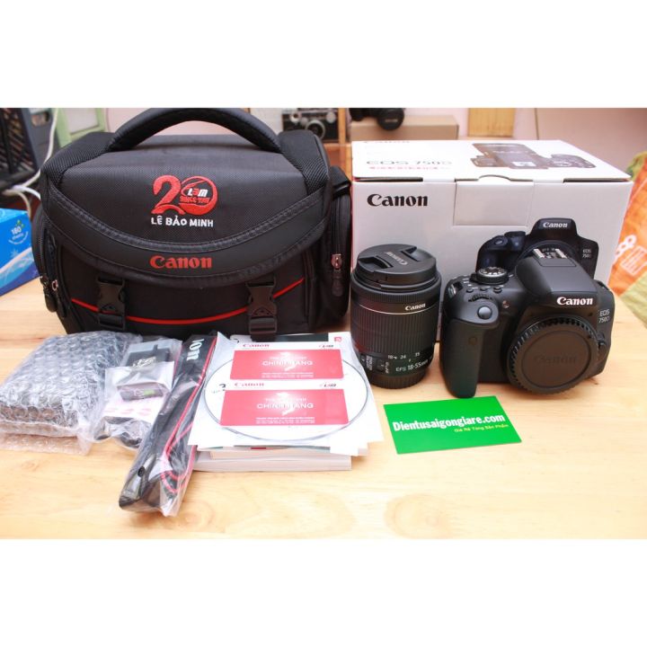 Máy ảnh Canon 750D kit 18-55mm F3.5-5.6 IS STM | Lazada.vn