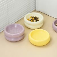 350ml Cat Ceramic Bowl Nordic Pet Drinking Eating Feeders Small Puppy Dogs Dish Bowls Simple Style Cats Feeding Accessories