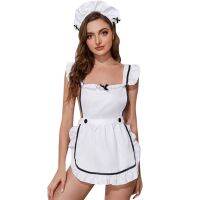 2023 Korean Sexy Erotic Cosplay Lingerie For Sex 18 Role-Playing Lolita Maid Costume Outfits For Woman Sex French Apron Servant Dress