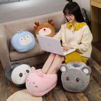 [NEW EXPRESS] Millffy caroon home slipper Big Feet Warm Slippers mouse Panda penguin elk winnter Foot Warmer Shoes Computer shoes