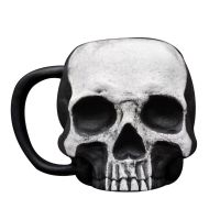 Skull Cup Realistic Skull Mug Macabre Coffee Mugs Cup Handmade Mug Halloween Home Decoration for Coffee and Horror Lover