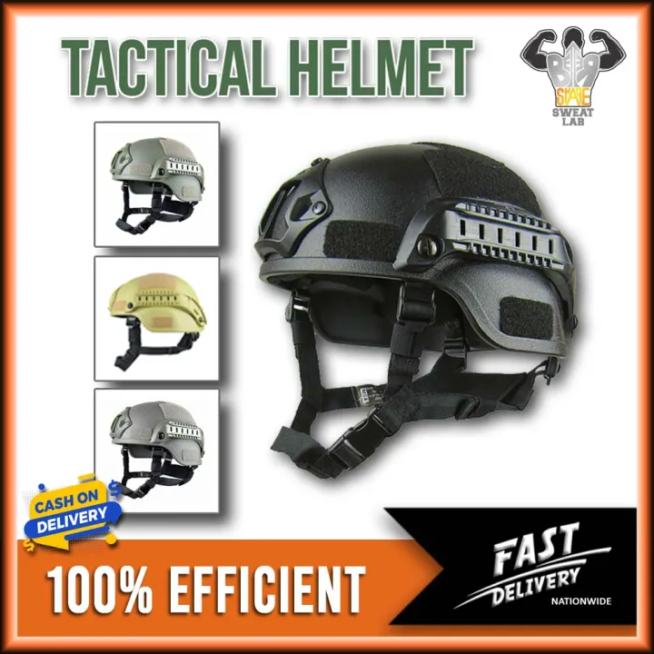 【Ready Stock】 Outdoor Fast Tactical Helmet Military Tactical Combat