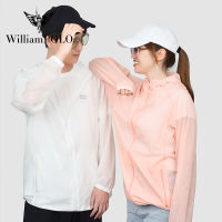 WILLIAMPOLO ฤดูร้อนของผู้หญิงสวมใส่หมวกโจ๊กหลวมเสื้อผ้าป้องกันแสงแดดเสื้อแขนยาวระบายอากาศชายหาดสวมใส่เสื้อสั้นบางๆ