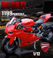 ?ส่งภายใน24ชม?โมเดลรถ รถโมเดลเหล็กDiecast Model Car Maisto DUCATI 1199（1:12）