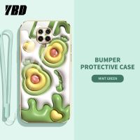 YBD 2023ใหม่3Dแคนดี้เคสโทรศัพท์สำหรับหญิงสาวน่ารักสำหรับ Xiaomi Redmi Note 9S Note 9 Pro Note9 Pro Max POCO M2 Pro ความแม่นยำเคสกล้อง Redmi Note 9 เคสโทรศัพท์เคสกันกระแทกพิมพ์ลายน่ารักพร้อมฟรีสายคล้อง