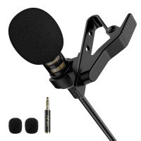 PoP voice 196” Single Head Lavalier Lapel Microphone Omnidirectional Condenser Mic for Apple iPhone Android &amp; Windows Smartphones, Youtube, Interview, Studio, Video Recording, Noise Cancelling Mic