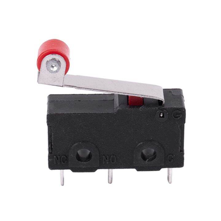 10pcs-micro-roller-lever-arm-open-close-limit-switch-kw12-3-pcb-microswitch