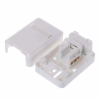 Yingke กล่อง Rj พร้อม Cat6โมดูลโต๊ะแผงพอร์ตเดียวสำหรับ Rj45 Rj11แอมป์-เมาท์ C26ตัวเชื่อมต่อเครือข่าย