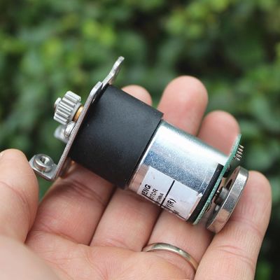 【Worth-Buy】 เกียร์ดีซีมอเตอร์ที่มีตัวเข้ารหัสเกียร์โลหะทั้งหมด Dc 12V รหัสเกียร์ล้อทดสอบความเร็วของรถหุ่นยนต์อัตราส่วนลด70รอบต่อนาที/นาที1:90