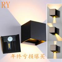 LED wall lamp waterproof outdoor intelligent induction tube light up and down about square courtyard corridor balcony bedside wholesale ❤