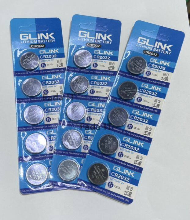 ถ่านนาฬิกา-ถ่านไบออส-ถ่านกระดุม-glink-รุ่น-cr2032-3v-210mah-1แพ็ค5ก้อน-คุณภาพดี-ราคาถูก-ทั้งปลีกและส่ง