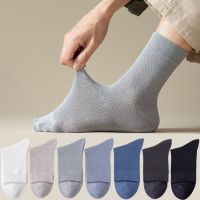 【YD】 1 Pairs Men Socks 96  Cotton Business Deodorant Thin Mesh Breathable Male Color