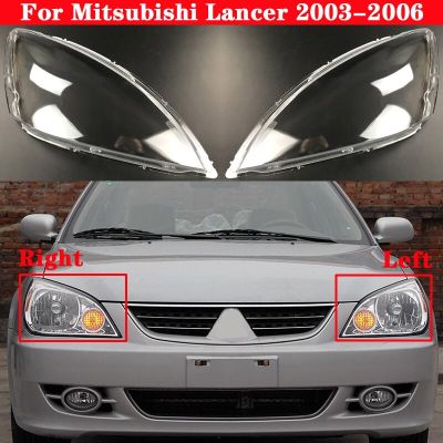 ฝาครอบไฟหน้ารถสำหรับ Mitsubishi Lancer 2003-2006ที่ครอบโคมไฟหน้าหลอดไฟหน้าฝาครอบเลนส์กระจก