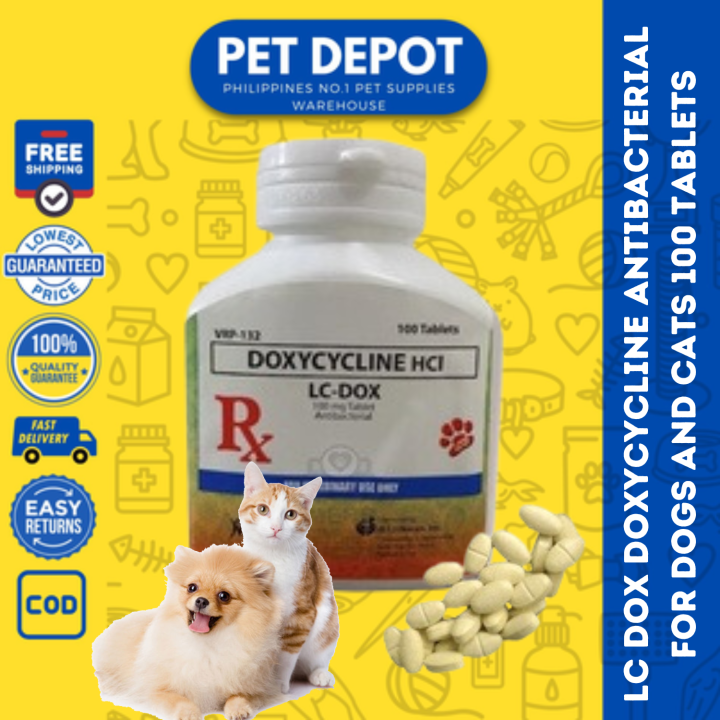 LC DOX Doxycycline Antibacterial for Dogs and Cats 100 Tablets And Per Piece Lazada PH