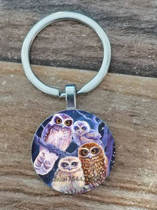 owl-alloy-keychain-key-chain-animal-pictures-men-and-women-key-ring-key-chains