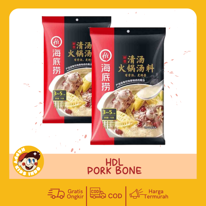 Bumbu Haidilao Kuah Original Pork Bone Soup Original Bubble Bumbu Instant Bumbu