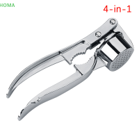 ?【Lowest price】HOMA กระเทียมกด Crusher ครัวทำอาหารผักขิงบีบเครื่องมือ masher