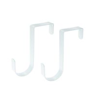 【YF】 10PCS Behind The Door Storage Hooks Coats and Hats Wall Hanging Clothing Bathroom Metal Towel